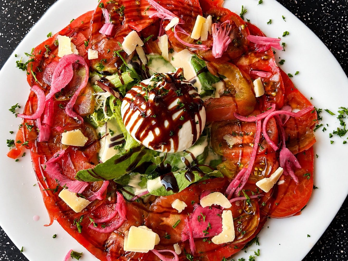 Salade tomates burrata